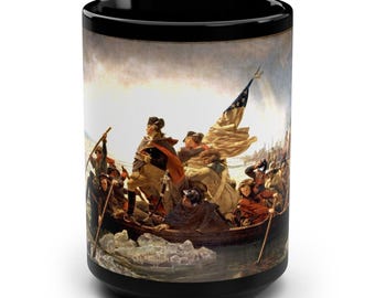 Tazza artistica "Washington Crossing the Delaware" - Tazza con storia rivoluzionaria rivisitata