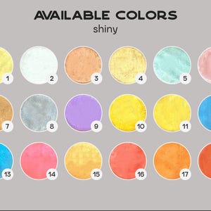 a poster with a bunch of different colors on it
