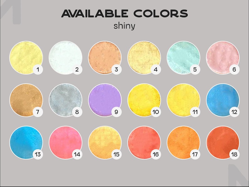 a poster with a bunch of different colors on it