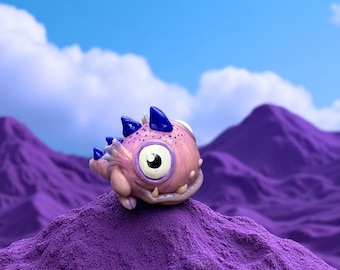 Handmade Cute Fairy Dragon Pet, Fantasy Miniature Figurine, Pocket Monster, Creepy Cute Desk Decor, Polymer Clay Dragon, Sci-Fi Collectible