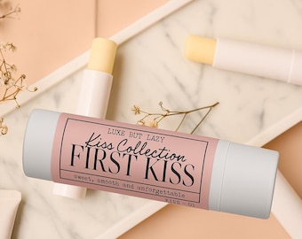 First Kiss Cherry Vanilla Lippenbalsam - Natürliche Sheabutter Lippenpflege - Handgefertigte Black- Woman-Owned Hautpflege - Luxe But Lazy Kiss Kollektion