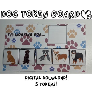 token board, dog token board, rbt, bcba, Aba therapy, aba therapist, bcaba, reward chart, girl token board, boy token board, behavior tech