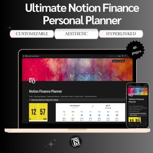 2025 Notion Finance Template Notion Template Finance Tracker Notion Budget Template Monthly Budget Planner Aesthetic Notion Dashboard