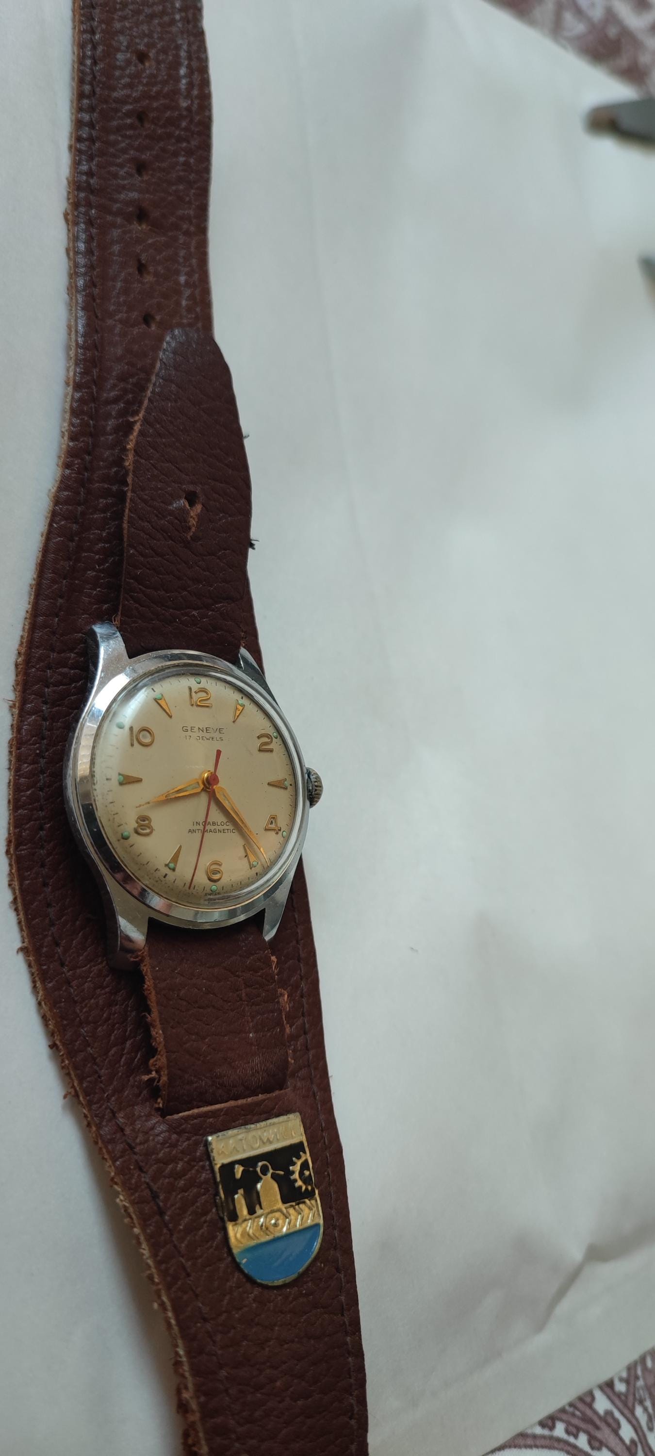 Geneve TRESSA 17JEWELS ANTISHOCKジャンク18k Geneve TRESSA 17JEWELS