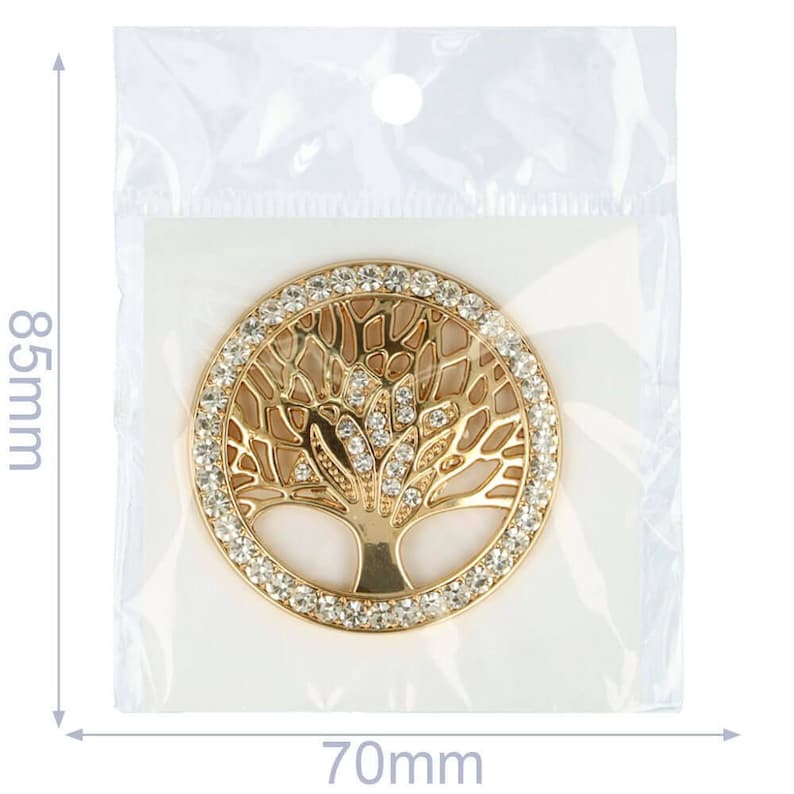 Broche decorativo árbol magnético 45mm imagen 2