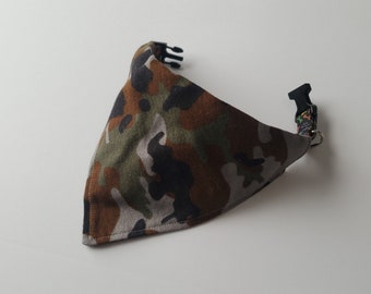 Hunting Inspired Camo Flannel Bandana - Perfect Gift for Pet Lovers / Hunting Accessory / Dog or Cat