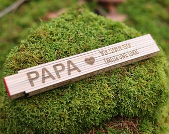 Vatertagsgeschenk, Geschenke für Männer, Papa Geburtstagsgeschenk, Zollstock Papa,  Meterstab Vatertag, Geschenk Vater, Vatertagsgeschenk