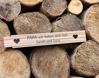 Vatertagsgeschenk, Zollstock personalisiert, Männergeschenk, Geschenk Papa, Papa Geburtstag, Zollstock personalisiert, Bester Papa, Geschenk