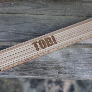 Metro pieghevole personalizzato, regalo uomo, metro con nome, regalo artigiano, regalo uomo, metro pieghevole, regalo compleanno