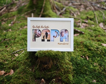 Picture frame dad, gift Father's Day, birthday gift for dad, best dad, men's gift, gift idea dad, photo gift Father's Day