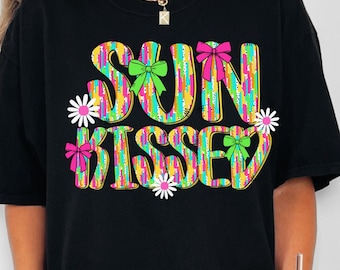 Comfort Colors Sunkissed Summer T-Shirt: Coquette Beach Tee