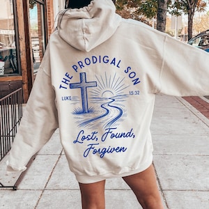 Oversized Trendy Christian Hoodie: Bible Verse Jesus Sweatshirt, Christian Streetwear