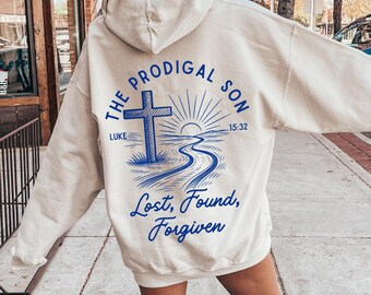 Oversized Trendy Christian Hoodie: Bible Verse Jesus Sweatshirt, Christian Streetwear
