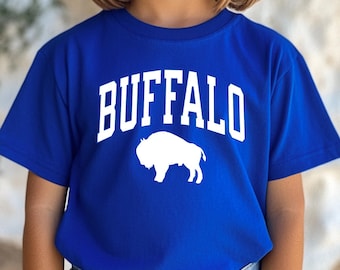 Kids Buffalo Football Tee: Game Day Shirt for Boys & Girls