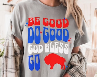 Buffalo Football Tee: Retro Game Day Shirt - Be Good Do Good