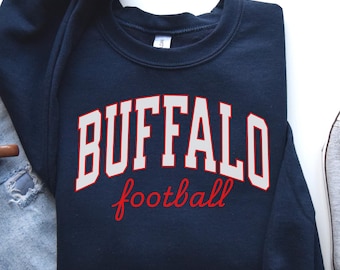 Vintage Buffalo Football Sweatshirt: Game Day Crewneck