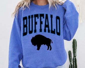 Buffalo Football Sweatshirt: Let's Go Buffalo Crewneck For Game Day