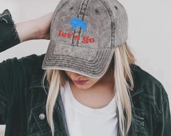Vintage Embroidered Buffalo Football Hat: Game Day Baseball Cap