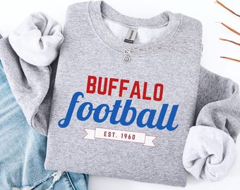 Sudadera de fútbol americano de Buffalo: camiseta para fanáticos de Buffalo para el día del juego