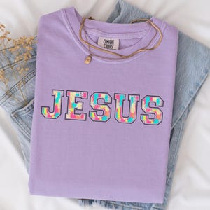 Trendiges religiöses Jesus Shirt Niedliches christliches Shirt Bibel Vers T-Shirt Inspirierende Kleidung Schrift Komfort Farben T-Shirt Jesus T-Shirt Geschenk