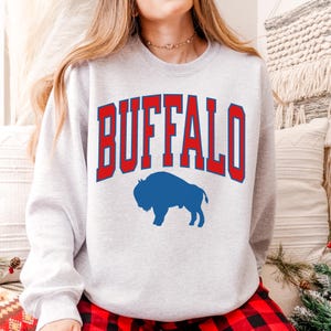 Buffalo Football Sweatshirt: Game Day Buffalo Crewneck Let&#39;s Go Buffalo Shirt