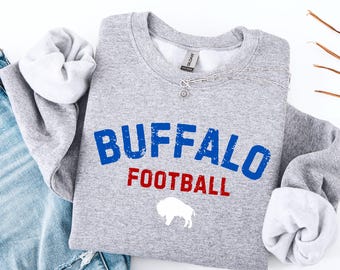 Buffalo Football Game Day Sweatshirt, Let's Go Buffalo Crewneck, Sunday Football Buffalo Shirt