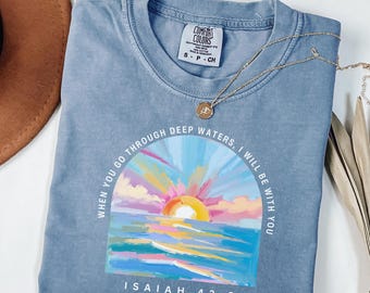 Maglietta cristiana Comfort Colors: Le Sue Misericordie, Maglietta con versetto della Bibbia