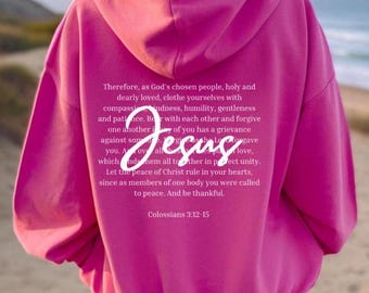 Jesus Loves You Hoodie, Bible Verse Christian Sweatshirt