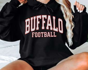 Vintage Buffalo Football Hoodie: Game Day Comfort