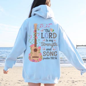 Leopard Print Scripture Hoodie: Christian Bible Verse Psalm Sweatshirt