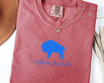 Retro Buffalo Football T-Shirt: Women's Game Day Apparel