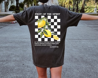 Jesus Fruit of the Spirit Lemon T-Shirt: Christian Summer Tee