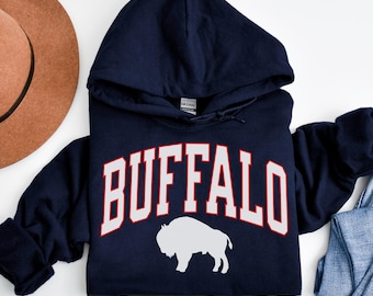 Vintage Buffalo Football Hoodie: Trendy Game Day Buffalo Shirt