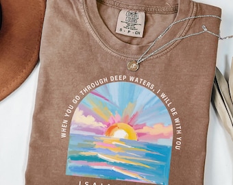 Maglietta cristiana Comfort Colors: Le sue misericordie sono una nuova maglietta con versetto della Bibbia