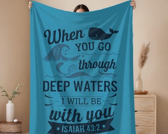 Manta con versículos bíblicos: regalo de las Escrituras cristianas