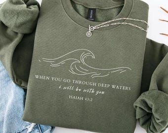 Christian Bible Verse Sweatshirt: Unisex Jesus Faith Shirt