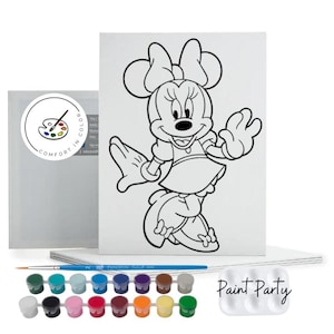 Pre Drawn Canvas for Kids Paint Party: DIY Party Favors