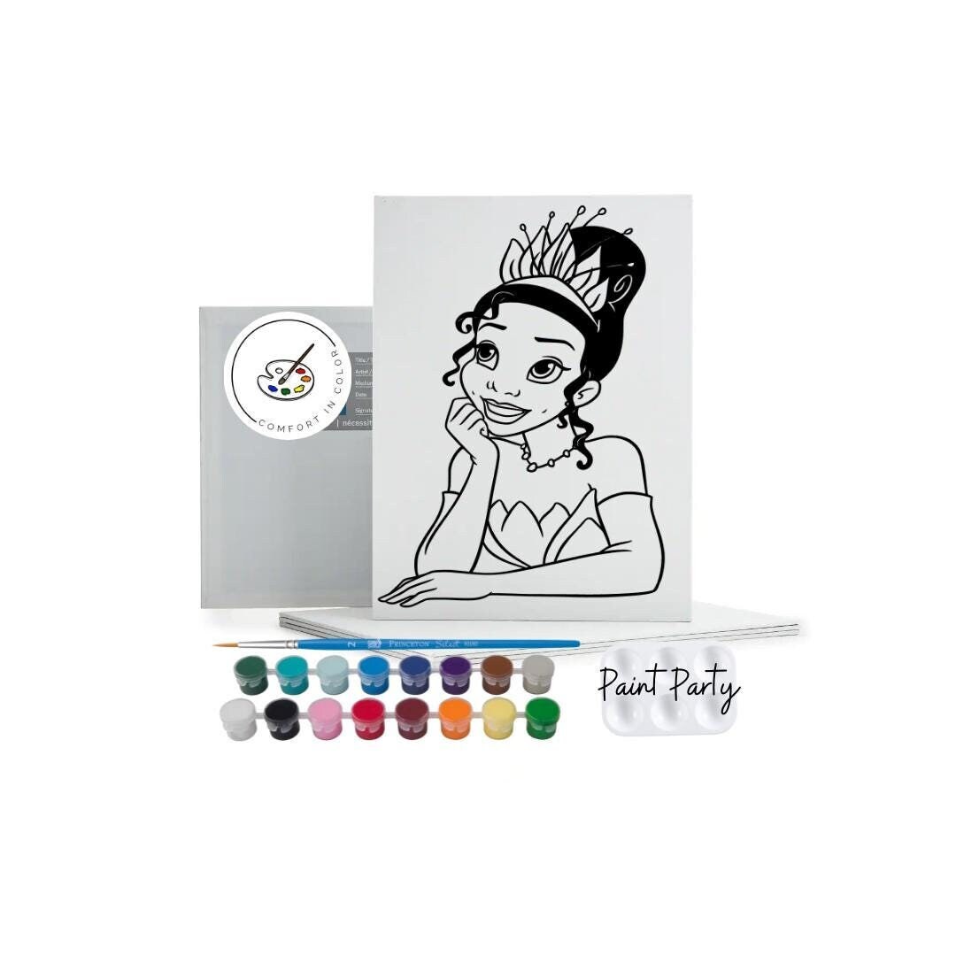 Kids Paint Party, Pre Drawn Canvas Ready to Paint, DIY Paint Canvas ...