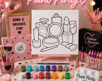 Pre-Drawn Canvas Paint Party Favors: Kids' Activity Kit