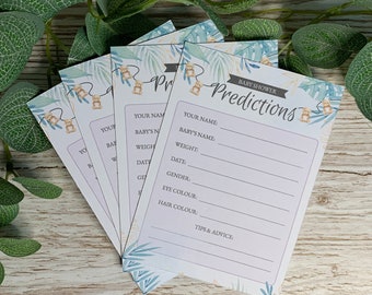 Prediction Cards - 10 Pack, Teddy Bear Theme