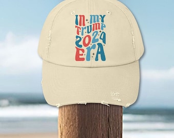Trump Era 2024 Unisex Distressed Cap, trump supporter gift, republican patriot hat, republican patriot gift,  trump hat under 25, trump hat
