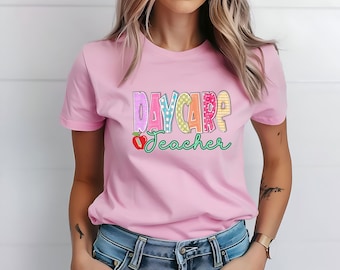 Daycare Teacher Tee, daycare teacher shirt, gift to daycare teacher, teacher gift, gift for teacher, daycare gift, gift for daycare worker,
