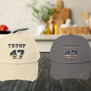 Trump Unisex Distressed Cap, trump supporter hat, women for trump hat, men for trump hat, republican gift hat, republican patriot gift,trump