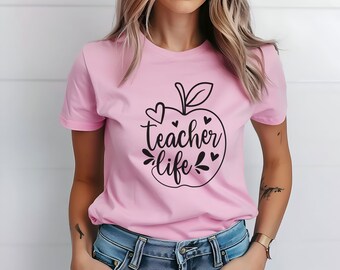 Teacher Life Tee, teacher gift, gift for teacher, teacher appreciation gift, teacher life shirt, shirt for teacher, teacher retiring gift