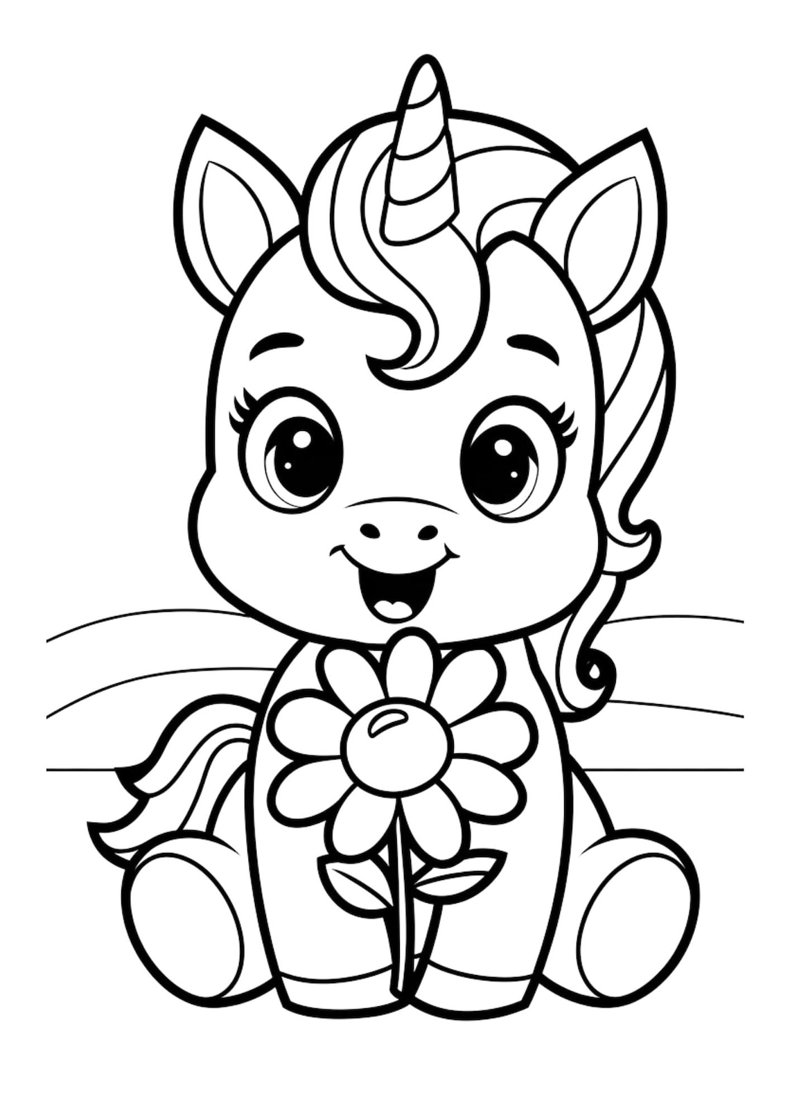 50 Kawaii Unicorn Coloring Pages. 50 Unicorn Coloring Pages Kawaii ...