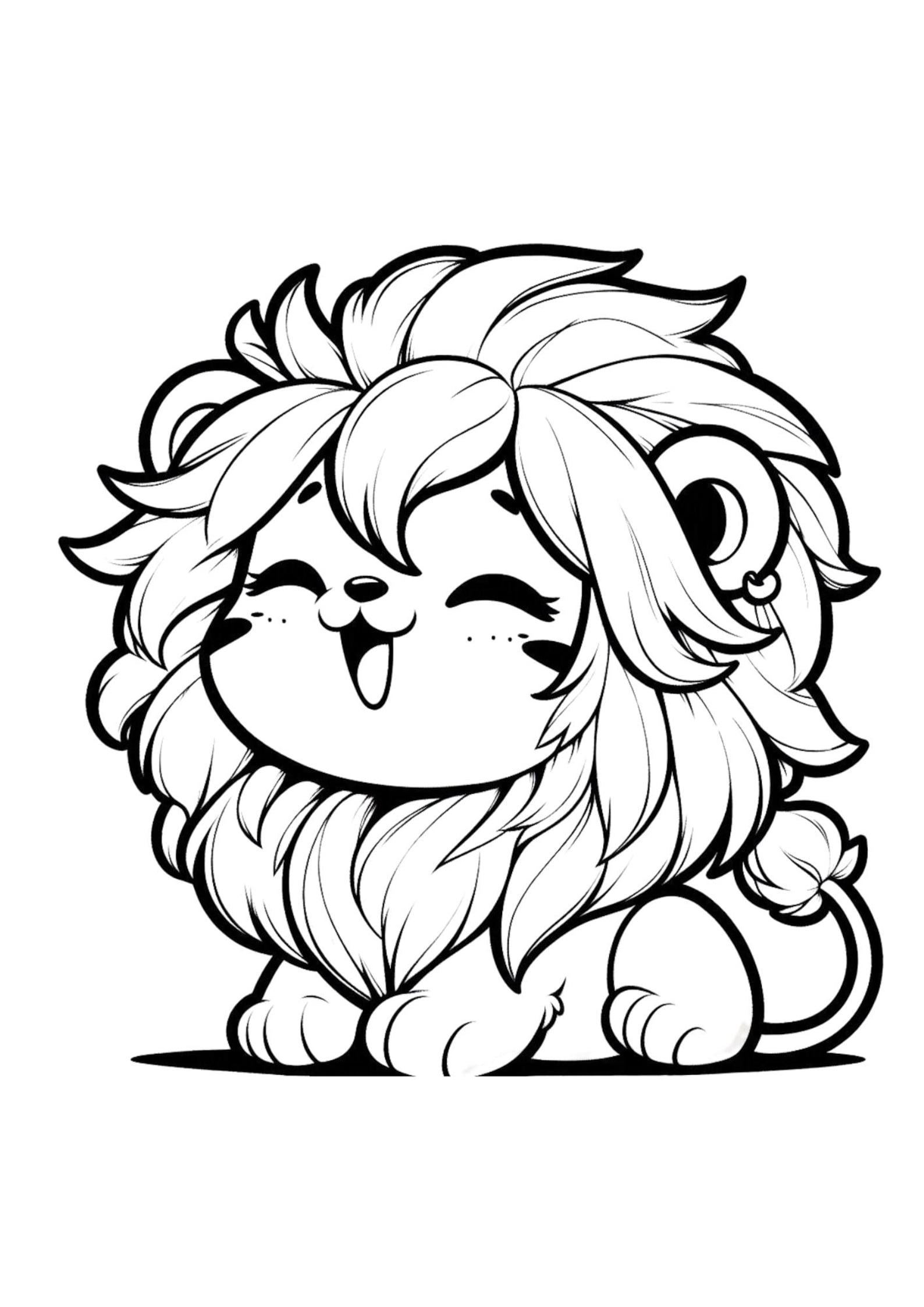40 Kawaii Animal Coloring Pages for Kids - Cute Animals to Color ...