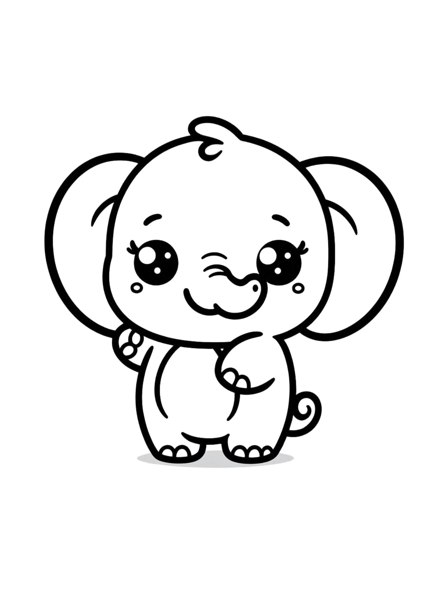 30 Kawaii Safari Animals Coloring Pages for Toddlers. Kawaii Safari ...