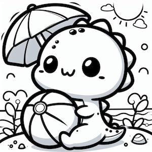 子供向けのかわいい赤ちゃん恐竜のぬりえページ 120 枚。赤ちゃん恐竜のかわいいぬりえブック: 子供向けのかわいい印刷可能なぬりえページ