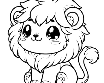 30 Kawaii Safari Animals Coloring Pages for Toddlers. Kawaii Safari Animals. Coloring Pages. Easy and Cute Designs for Young Kids.