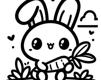 30 Pages Kawaii Farm Animals. Coloring Pages for Toddlers. Kawaii Farm Animals